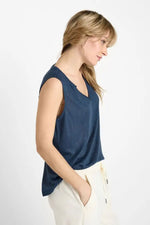 Load image into Gallery viewer, Le Temps Des Cerises - Garci Singlet Top - Night
