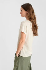 Load image into Gallery viewer, Le Temps Des Cerises - Melinda V-Neck T-Shirt - Shell
