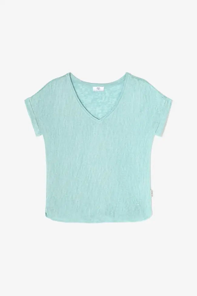 Le Temps Des Cerises - Pati V-Neck T-Shirt - Fresh Water