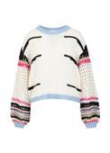 Load image into Gallery viewer, Coster Copenhagen - Knit With Big Stripe + Crochet Sleeves Mix
