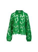 Load image into Gallery viewer, Coster Copenhagen - Long Sleeve Lace Shirt - Lush Green
