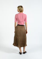 Load image into Gallery viewer, Coster Copenhagen - Diamond Plisse Skirt - Taupe Sand
