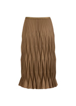 Load image into Gallery viewer, Coster Copenhagen - Diamond Plisse Skirt - Taupe Sand
