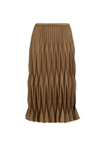 Load image into Gallery viewer, Coster Copenhagen - Diamond Plisse Skirt - Taupe Sand
