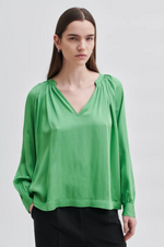 Load image into Gallery viewer, Second Female - Drape Tunic Blouse - Shamrock
