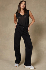 Load image into Gallery viewer, Dricoper - Seville Straight Leg - Black Jeans
