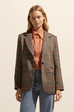 Load image into Gallery viewer, Zoe Kratzmann - Scout Jacket - Clay Check
