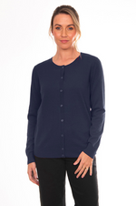 Load image into Gallery viewer, Bridge And Lord - Kate Essential Button To Neck Cardigan BL4657 - Navy
