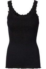 Load image into Gallery viewer, Rosemunde - Silk Lace Singlet - Black
