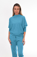 Load image into Gallery viewer, Bridge And Lord - Dolman Sleeve Pullover BL4627 - Frosted Blue
