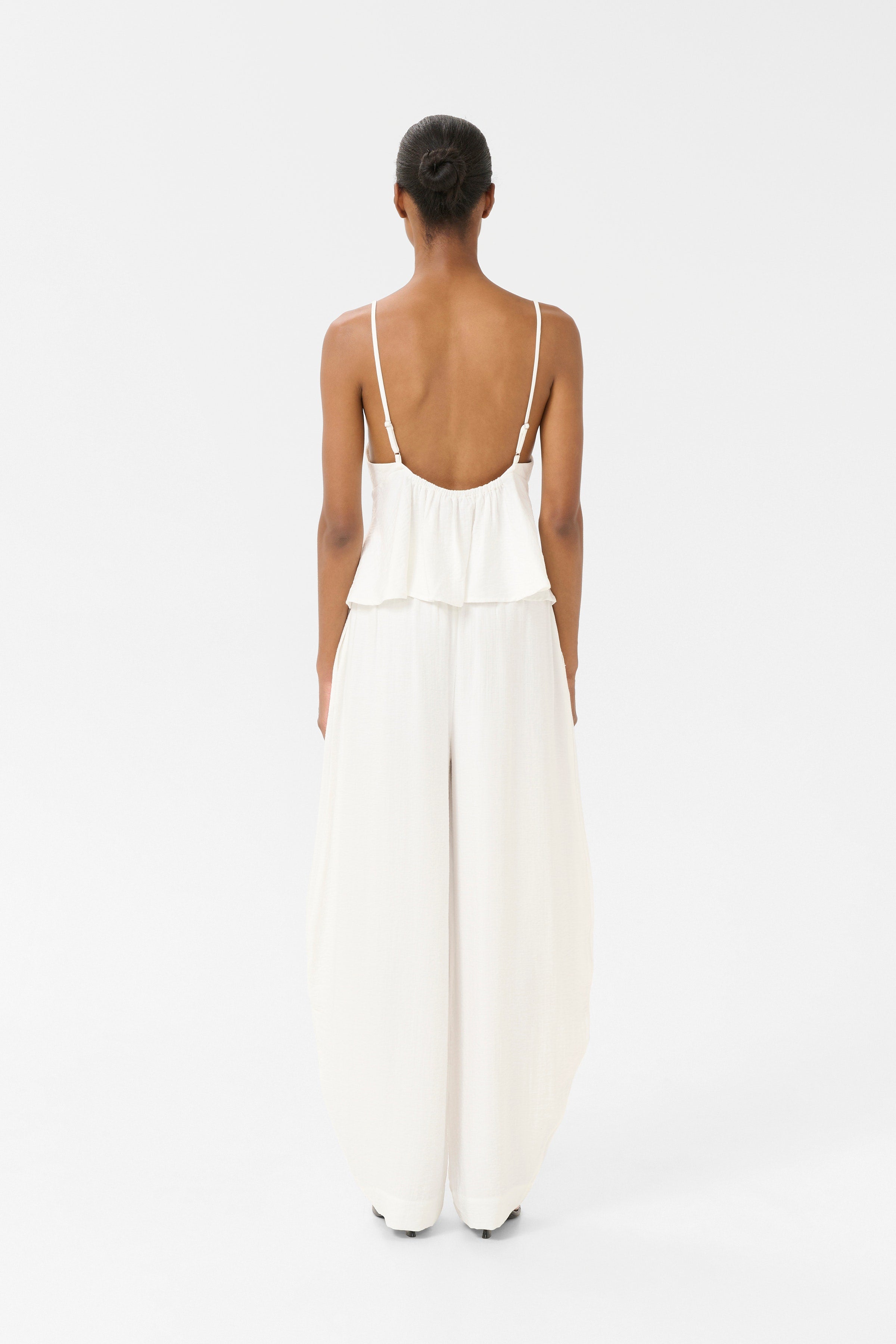 Gestuz - GZcamila Mid Waist Pants - Egret