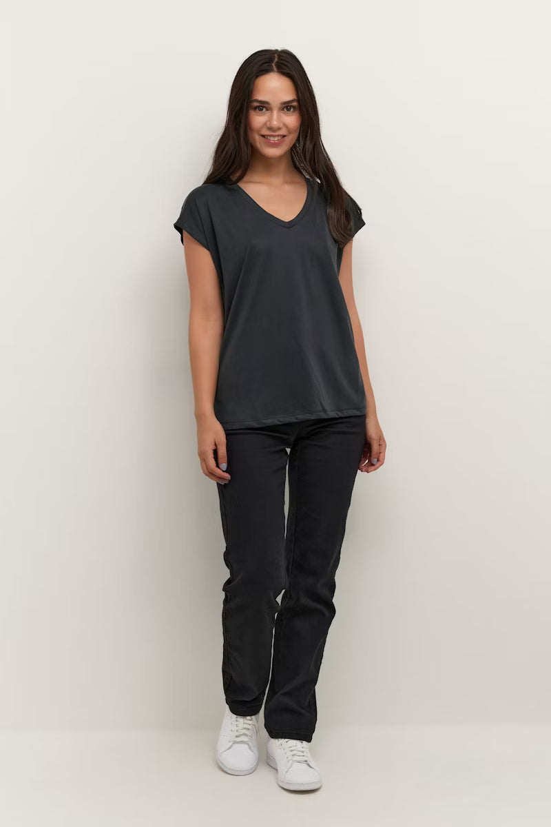 Kaffe - KAlise T-Shirt - Washed Black