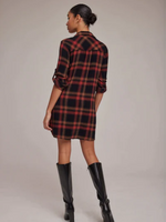 Load image into Gallery viewer, Bella Dahl - Long Sleeve A Line Dress - Golden Rust Plaid

