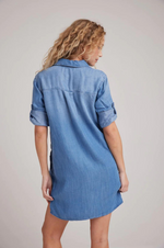 Load image into Gallery viewer, Bella Dahl - L/S A Line Dress - Medium Ombre Wash
