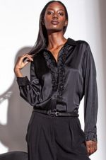 Load image into Gallery viewer, Funky Staff - Laura Blouse - Black
