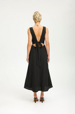 Load image into Gallery viewer, Gestuz - Katia Long Dress - Split Pea Dot
