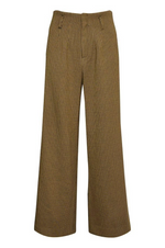 Load image into Gallery viewer, Gestuz - Fraya High Waisted Pants - Amber Green Check
