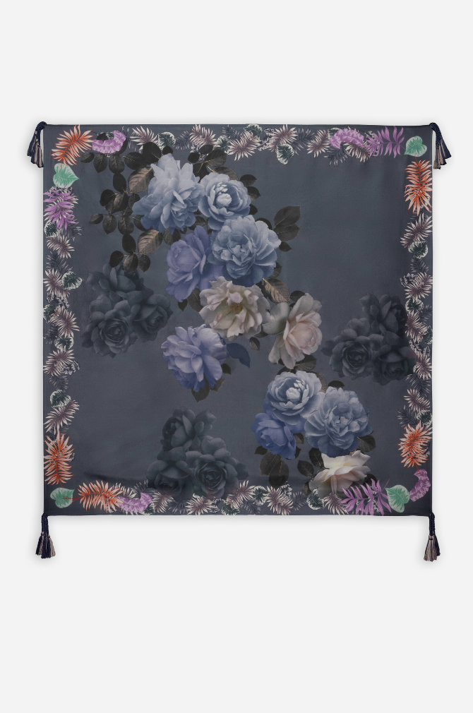 Johnny Was - Grey Scarf - Multi