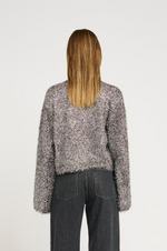 Load image into Gallery viewer, Gestuz - Mattiani Cropped Pullover - Gun Metal
