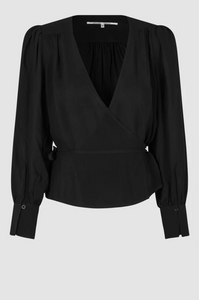 Second Female - Paulina Wrap Blouse - Black