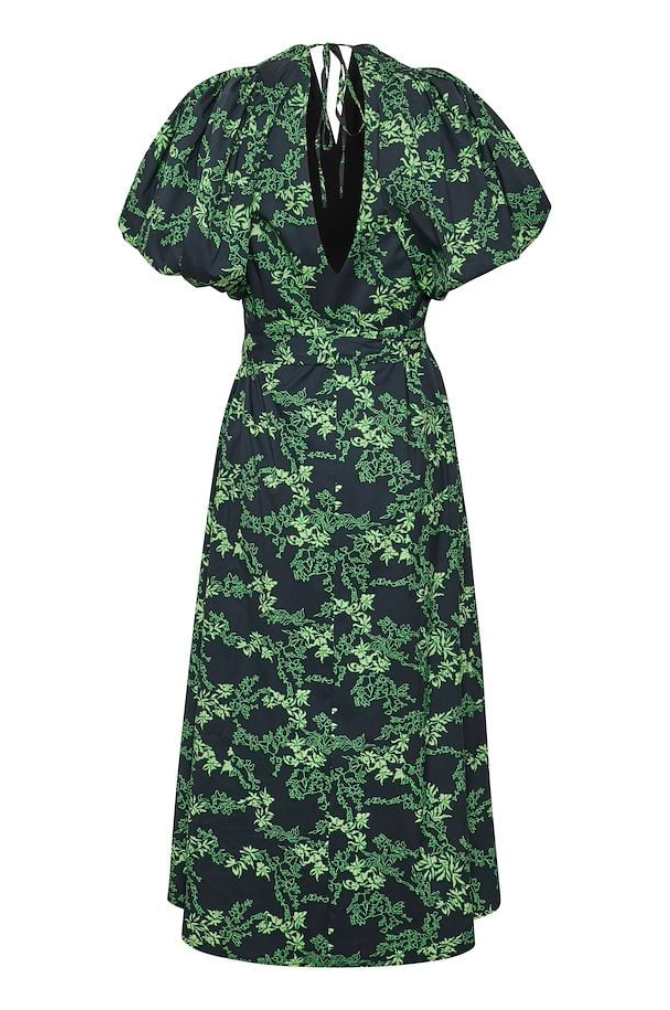 Gestuz - Omalia Wrap Dress - Green Flower