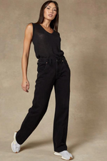 Load image into Gallery viewer, Dricoper - Seville Straight Leg - Black Jeans
