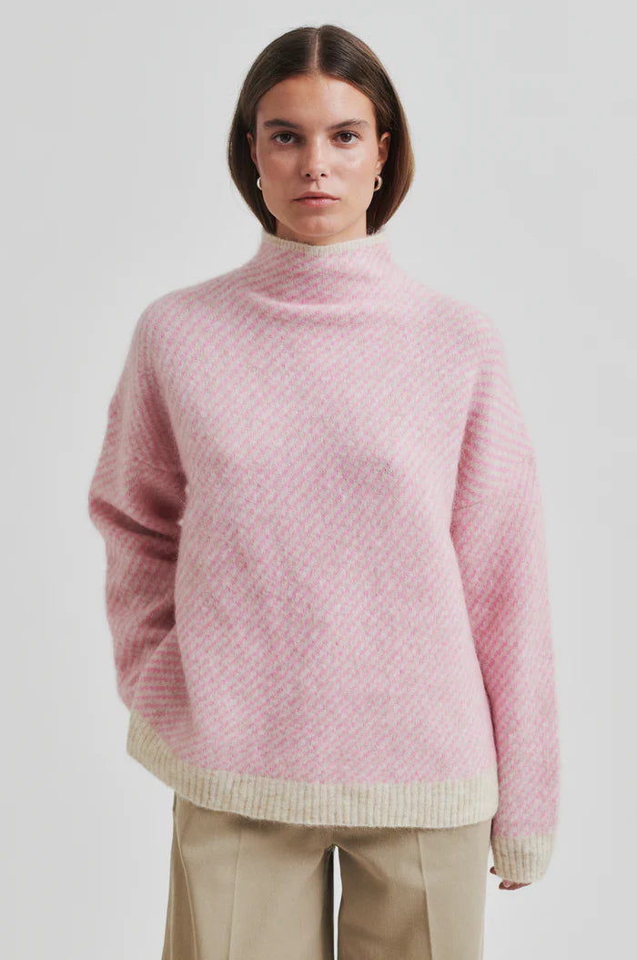 Second Female - Capella Contrast Knit - Pink Cosmos