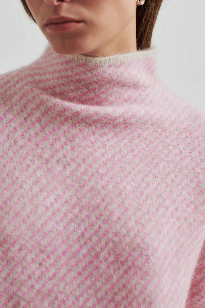 Second Female - Capella Contrast Knit - Pink Cosmos