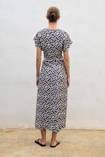 Load image into Gallery viewer, Sita Murt - Printed V-Neck Dress - 9000 One Colour
