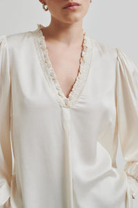 Second Female - Bardi Silky V Neck Blouse Brazilian Sand