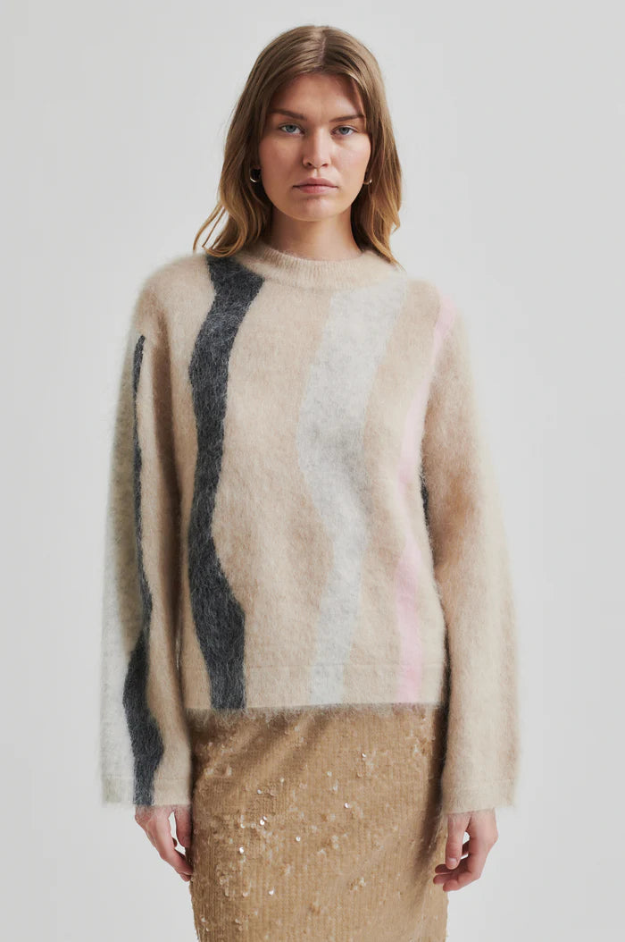 Second Female | Marbel O-Neck Knit | Trench Coat