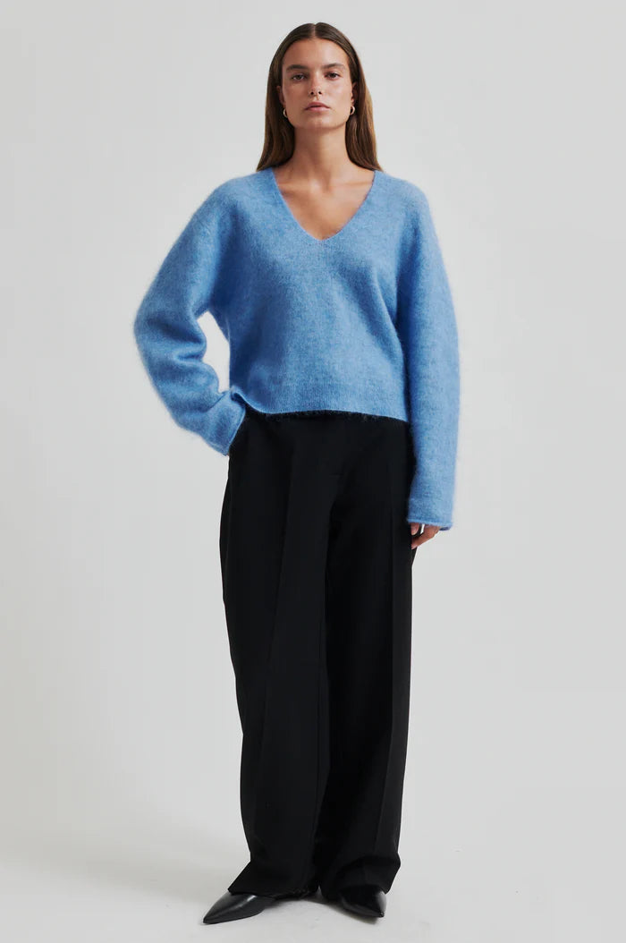 Second Female - Camyrn V Neck Knit - Marina