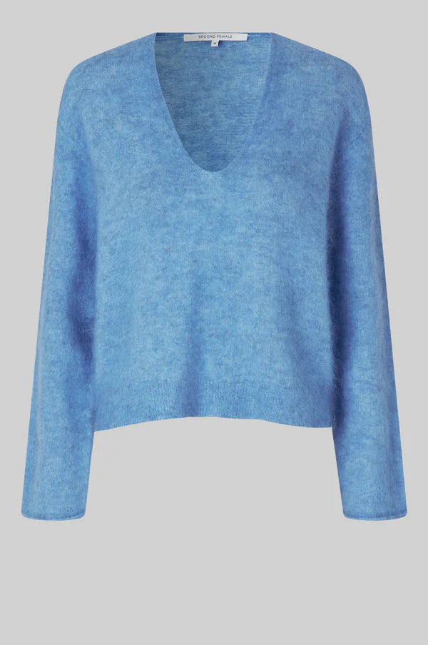 Second Female - Camyrn V Neck Knit - Marina
