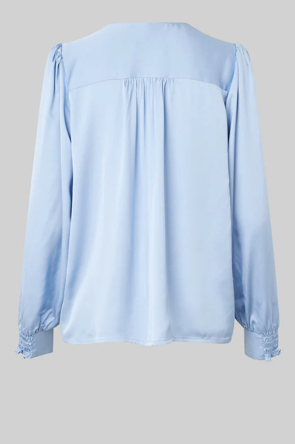 Second Female - Barri Silky Blouse - Cashmere Blue