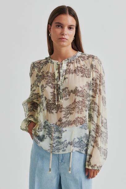 Second Female - Maje Printed Blouse - Anise Flower