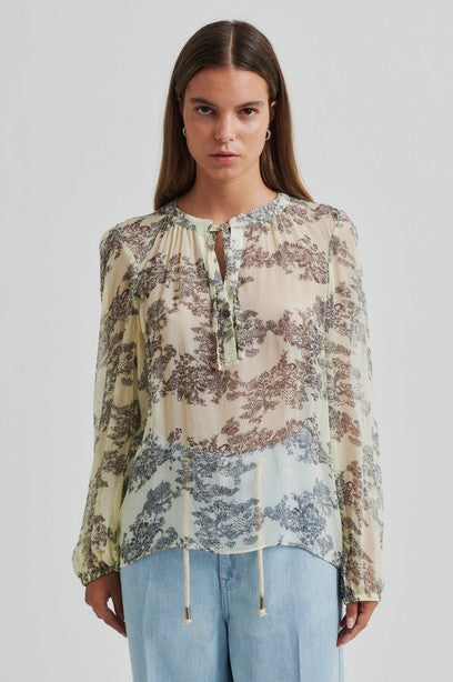 Second Female - Maje Printed Blouse - Anise Flower