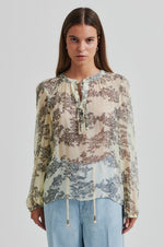 Load image into Gallery viewer, Second Female - Maje Printed Blouse - Anise Flower
