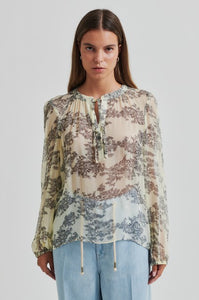 Second Female - Maje Printed Blouse - Anise Flower