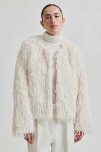 Second Female - Amani Shaggy Jacket - Coconut Milk