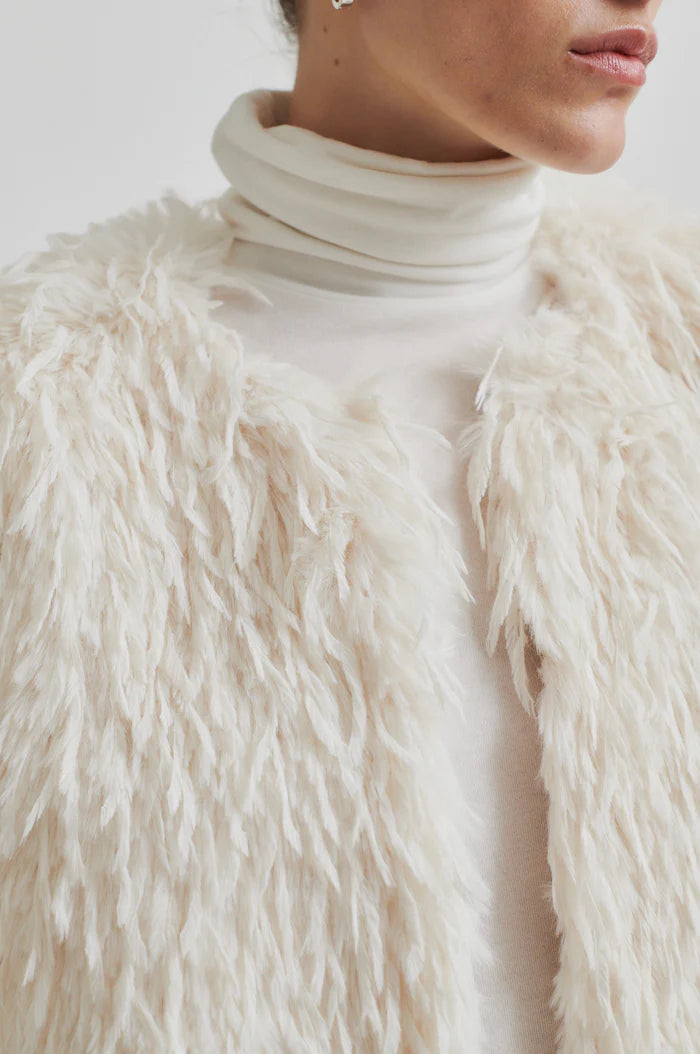 Second Female - Amani Shaggy Jacket - Coconut Milk