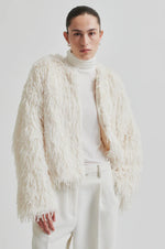 Load image into Gallery viewer, Second Female - Amani Shaggy Jacket - Coconut Milk
