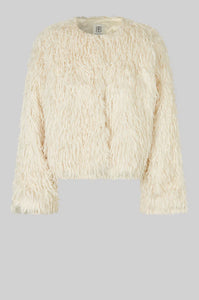 Second Female - Amani Shaggy Jacket - Coconut Milk
