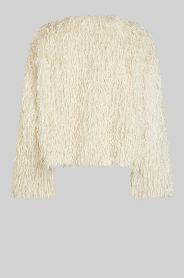 Second Female - Amani Shaggy Jacket - Coconut Milk