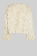 Load image into Gallery viewer, Second Female - Amani Shaggy Jacket - Coconut Milk
