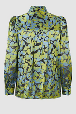 Load image into Gallery viewer, Second Female - Lelou Foil Print Shirt - Shadow Lime
