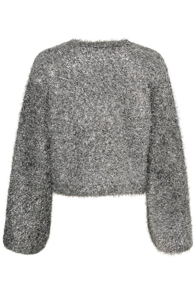 Gestuz - Mattiani Cropped Pullover - Gun Metal