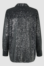 Load image into Gallery viewer, Second Female - Moonshine Sequin Blouse - Volcanic Ash
