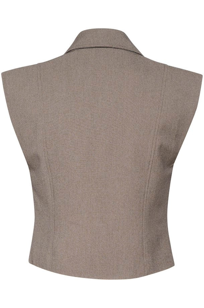 Gestuz - Ancie Waistcoat - Grey Structure