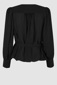 Second Female - Paulina Wrap Blouse - Black