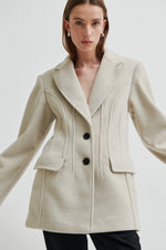 Load image into Gallery viewer, Second Female - Mood Beige Melange Wool Blend Blazer
